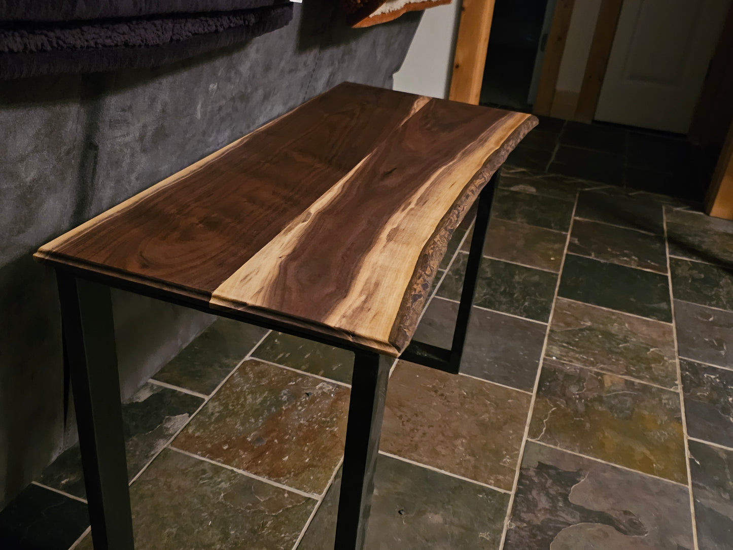 Hand Crafted Live Edge end table